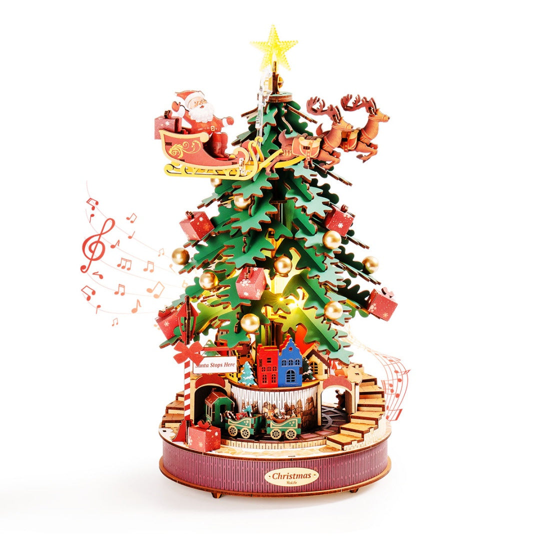 Rolife Christmas Melody Tree DIY Music Box