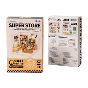 Rolife Super Creator Super Store model kit packaging on a white background