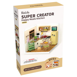 Rolife Super Creator Happy Meals Kitchen packaging on a white background