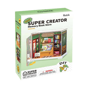 Rolife Super Creator Memory Book Store packaging on a white background