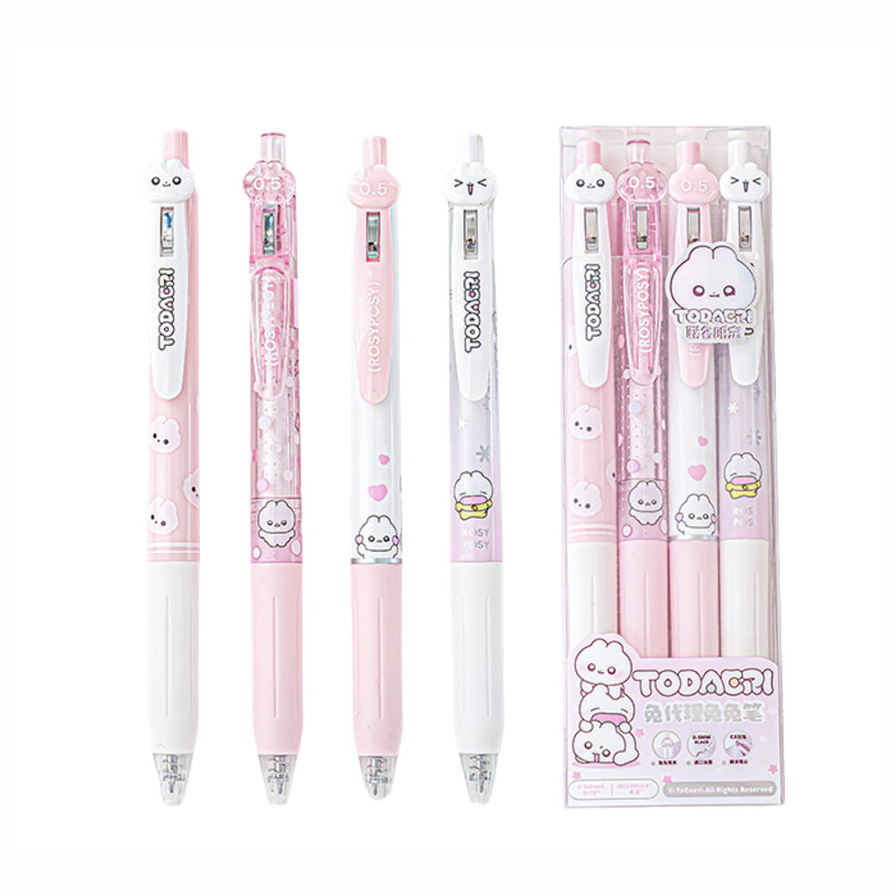 RosyPosy ToDaeri "Cheer Up" Collection Speed Drying Gel Pen Set 0.5mm 4pcs