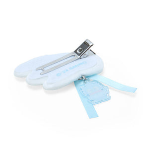 Nail clipper with blue accents on a white background