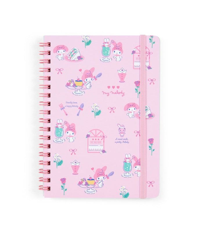 Sanrio My Melody Elastic Closure Lined B6 Notebook