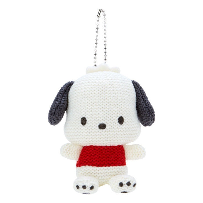 Sanrio Pochacco Amigurumi-Style Knitted Plush Mascot Holder