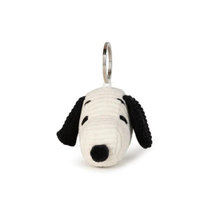 Bon Ton Toys Peanuts Snoopy Head Corduroy Cream Keychain, Plush Toys, OCARE NZ