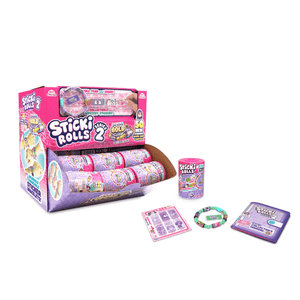 Sticky Rolls 2 toy set with packaging and accessories on a white background