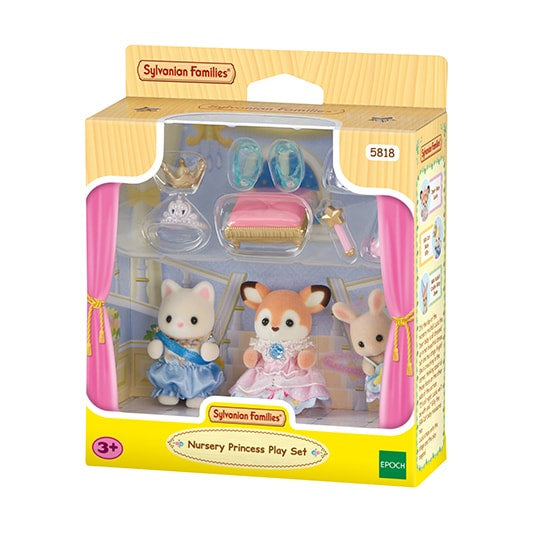Sylvanian Families Nursery Princess Play Set packaging on a white background