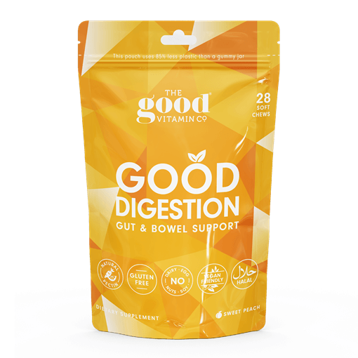 The Good Vitamin Co. Pouch 28 Soft Chews - Good Digestion - Sweet Peach Flavour, General, OCARE NZ