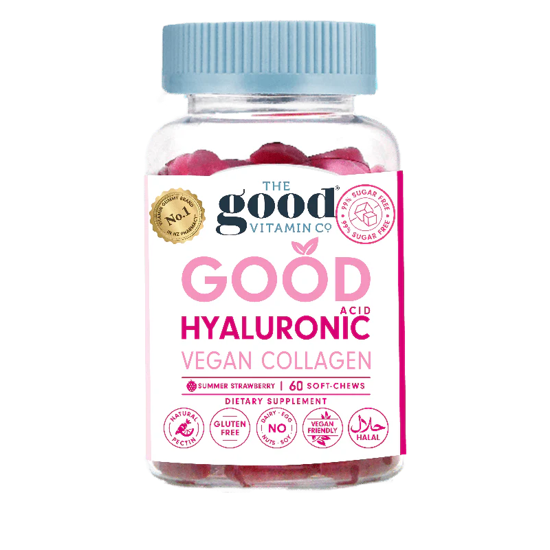 The Good Vitamin Co. Good Hyaluronic Acid 60 Soft-Chews - Vegan Collagen, OCARE NZ