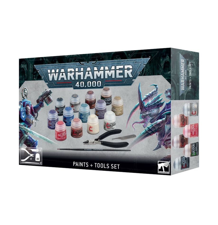 Warhammer 40K Warhammer 40k Paints+Tools Set