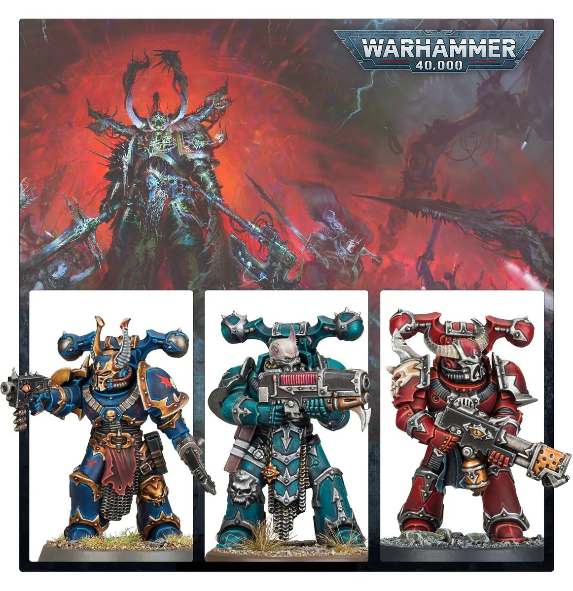 Warhammer 40K Chaos Space Marines - Legionaries - 172 Plastic Components