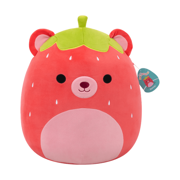 Squishmallows 12" S28 Romeo – Strawberry Bear Plush