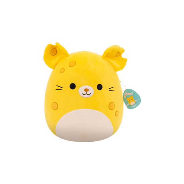 Squishmallows 12" S28 Amelia – Yellow Cheese Mouse Plush