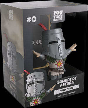 Solaire of Astora vinyl figure in packaging with 'YouTooz' branding