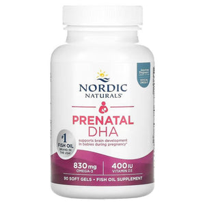 Nordic Naturals Prenatal DHA 90 Soft Gels, General
