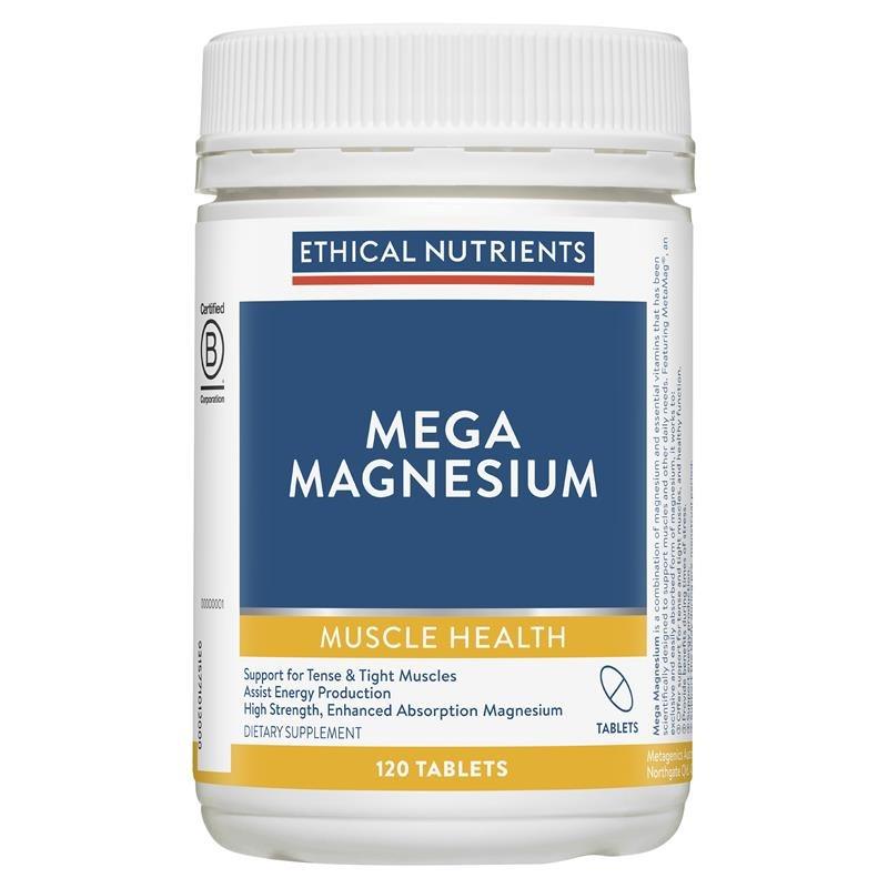 Ethical Nutrients Megazorb Mega Magnesium 120 Tablets,Magnesium,OCARE NZ