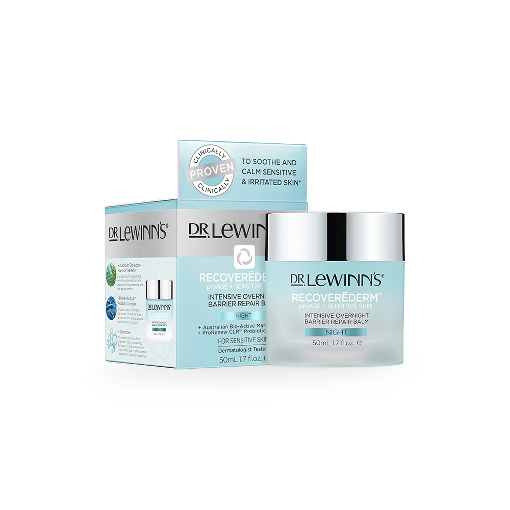 Dr. Lewinn's Recoverederm Intensive Overnight Barrier Repair Balm 50g,Face Creams,OCARE NZ