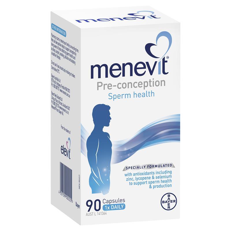 Menevit Pre-Conception Sperm Health 90 capsules,General,OCARE NZ