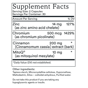 Mitoq Blood Suger 60 Vege Capsules, General