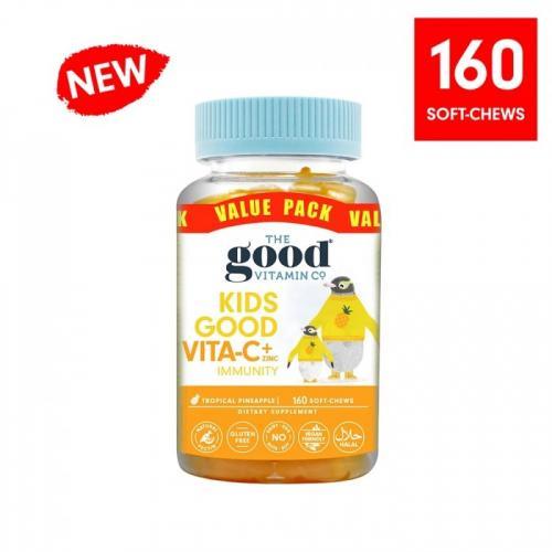 The Good Vitamin CO. Kids Good Vita-C Immunity 160 Soft-Chews, Vitamin C, OCARE NZ