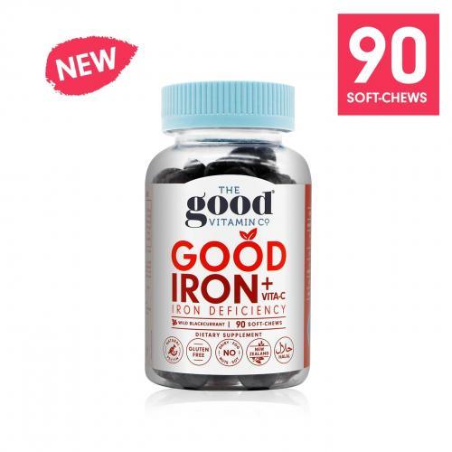 The Good Vitamin CO. Good Iron+Vita-C 90 Soft-Chews.