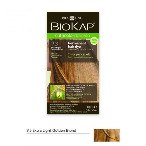 BioKap Nutricolor Delicato Permanent Hair Dye - Rapid 9.3 - Extra Light Golden Blond, Hair Dye, OCARE NZ