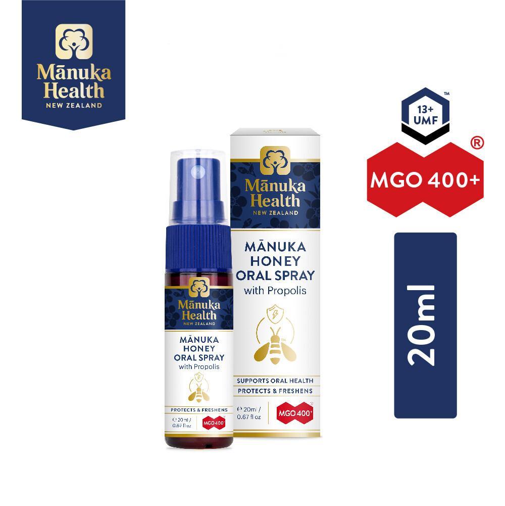 Manuka Health MGO400+ Propolis Throat Spray 20ml, Propolis