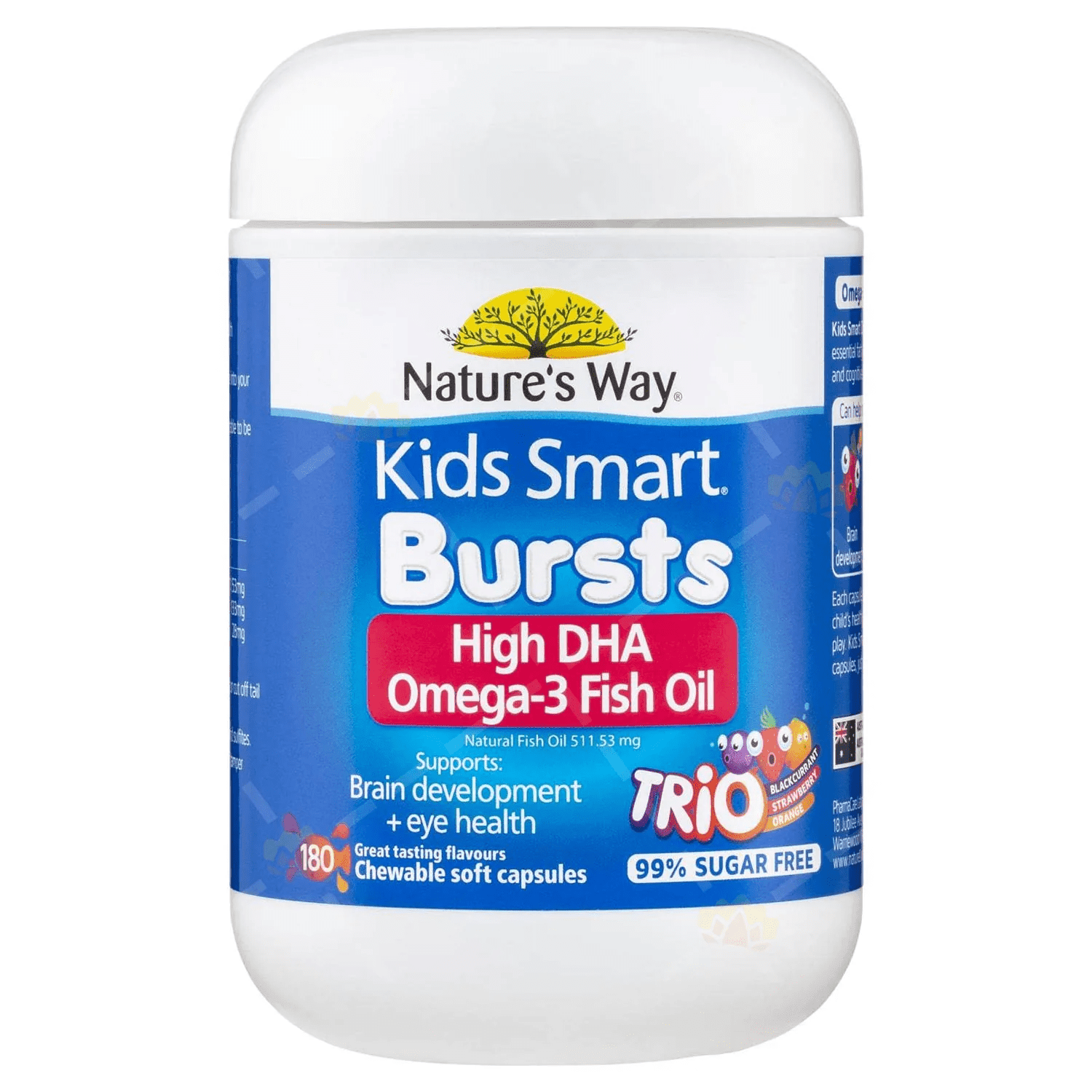 Nature's Way Kids Smart Omega-3 Fish Oil Burstlet Trio, Fish Oil