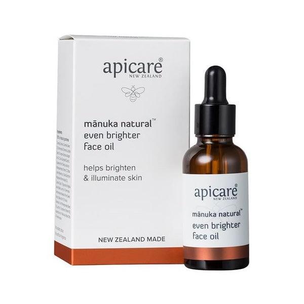 Apicare Manuka Natural Face Oil 30ml - Even Brighter, Face Oils, OCARE NZ