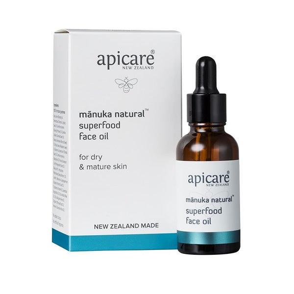 Apicare Manuka Natural Face Oil 30ml - Superfood, Face Oils, OCARE NZ