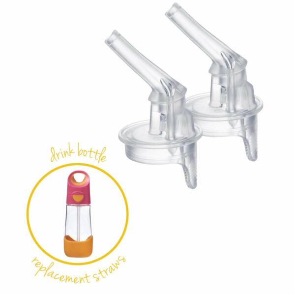 B.Box Drink Bottle Tritan Replacement Straw Tops Pack, Drinking Bottles & Accessories, OCARE NZ