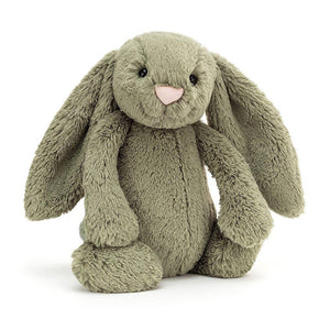 Jellycat Bashful Fern Bunny Medium - H31 X W12 CM, Plush Toys, OCARE NZ