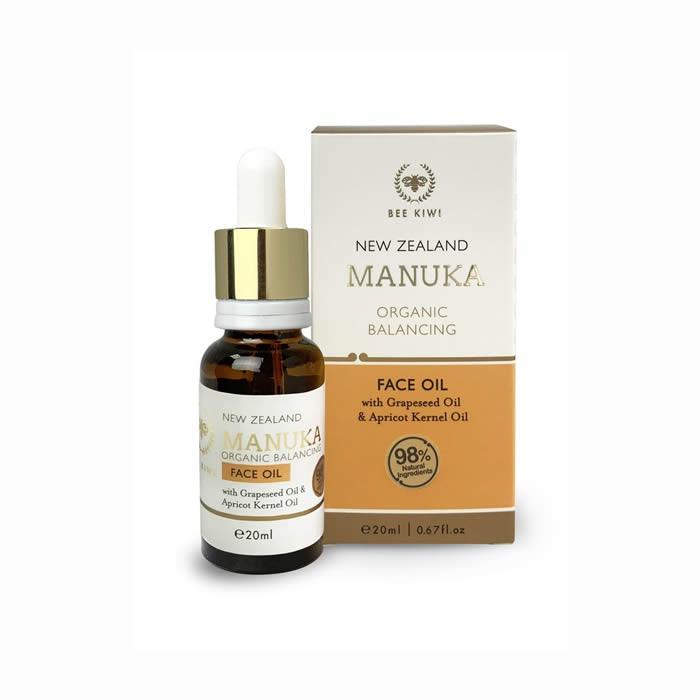 Bee Kiwi New Zealand Manuka Honey Manuka Face Oil 20ml (Organic), Face Oils, OCARE NZ