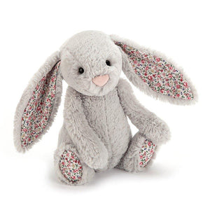 Jellycat Bashful Bunny Blossom Silver Small - H18 X W9 CM.