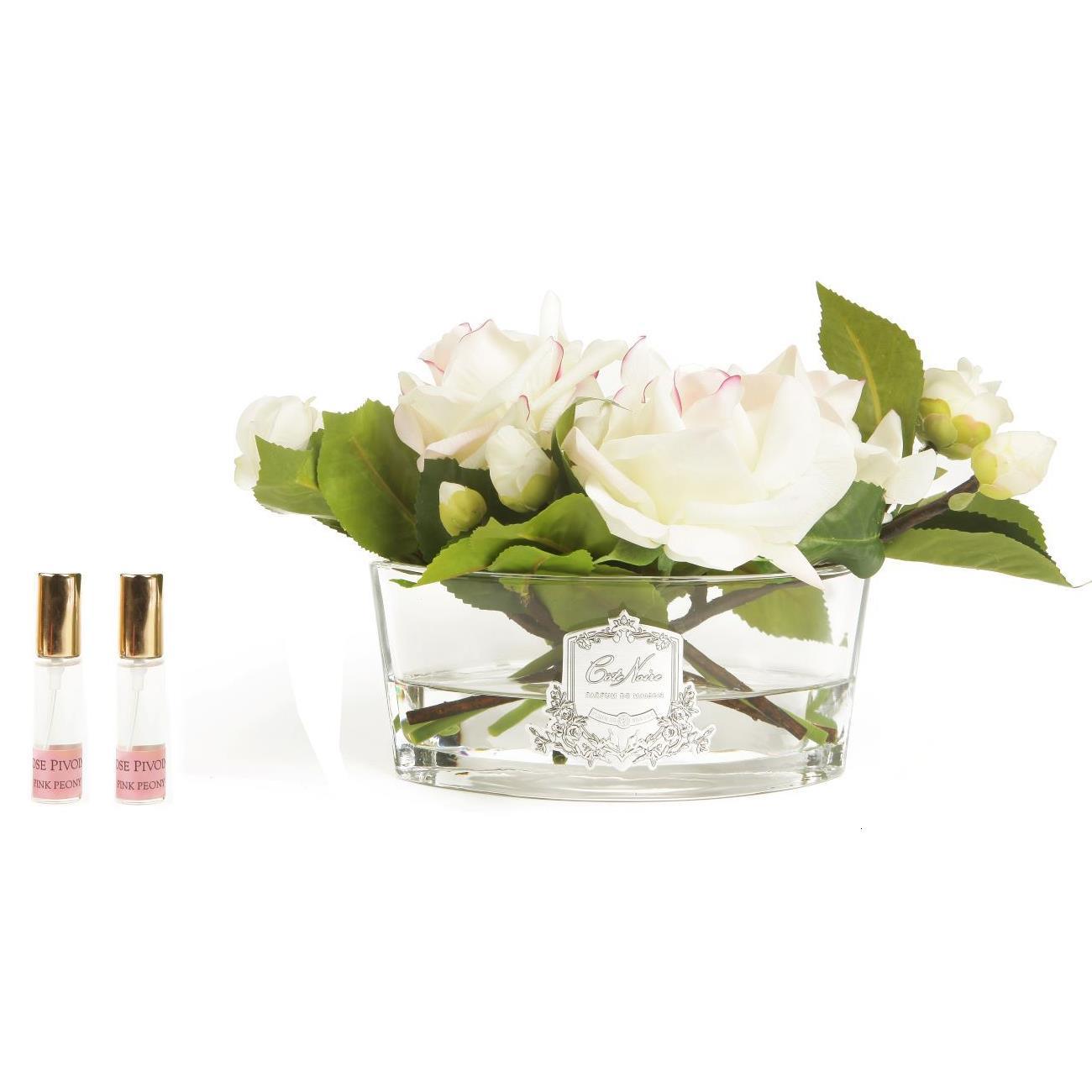 Cote Noire - Luxury Range Oval - Pink Blush Roses - LOV02.