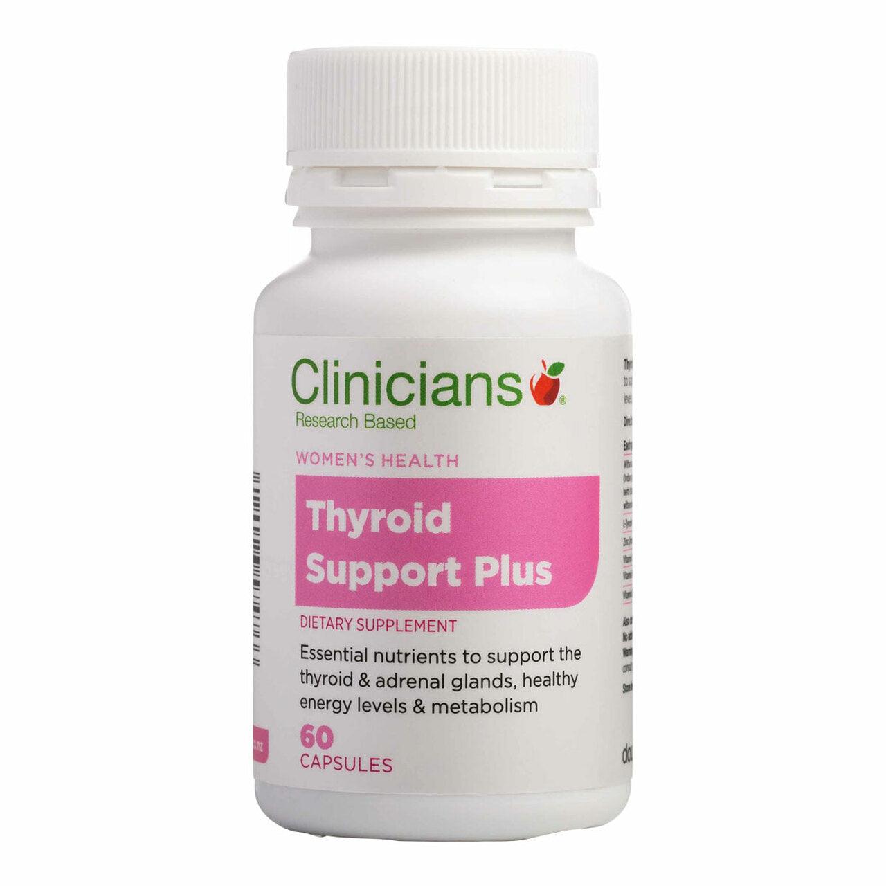 Clinicians Thyroid Support Plus 60 Capsules, General, OCARE NZ