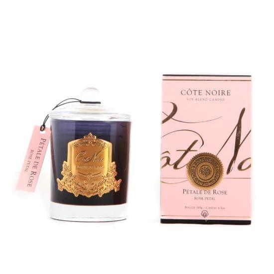 Cote Noire Soy Blend Candle 185g - Rose Petal Gold - GML18507, Candles, OCARE NZ