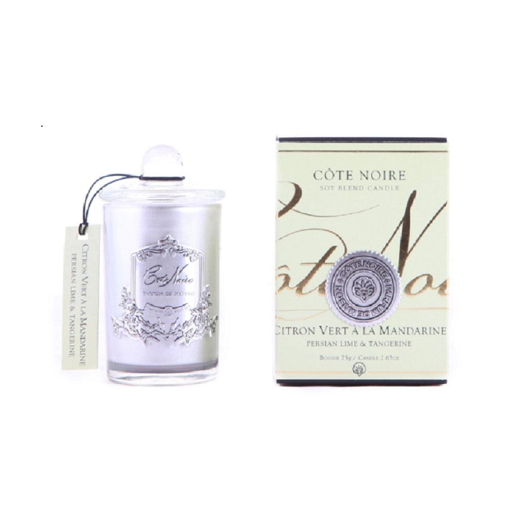 Cote Noire 75G Soy Blend Candle - Persian Lime & Tangerine - Silver - GMS07522.
