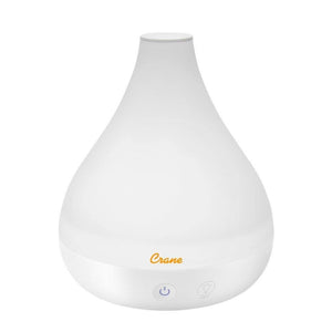 Crane Cool Mist Humidifier + Aroma Diffuser - White.
