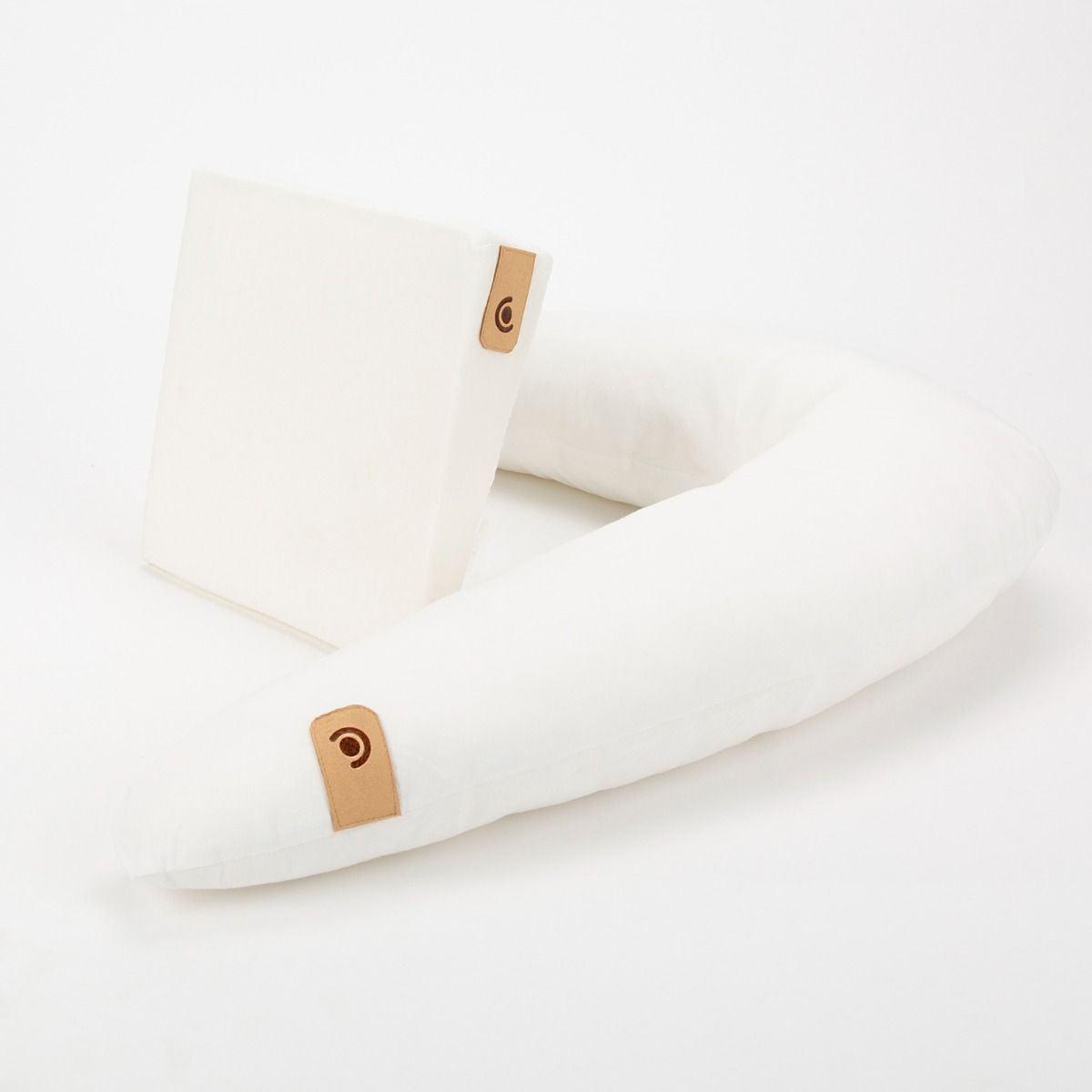 Cuddle Co Organic Cotton 2PK Support Pillow And Wedge, Feeding&Accessories, OCARE NZ