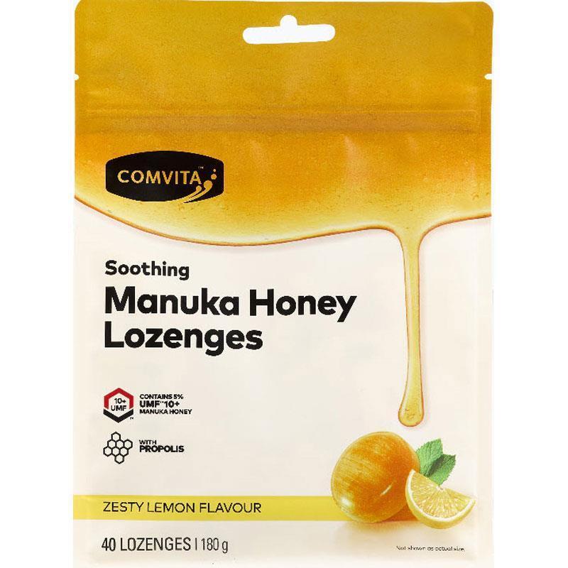 Comvita Soothing UMF™ 10+ Mānuka Honey Lozenges with Bee Propolis 40 Lozenges, Propolis, OCARE NZ