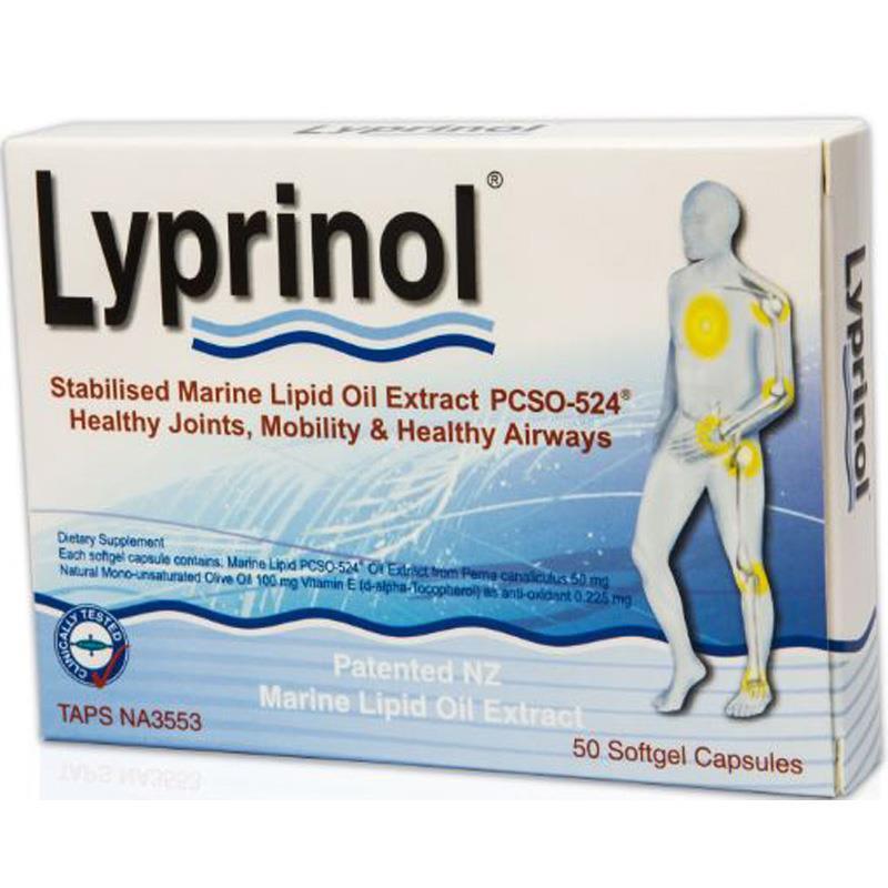 Lyprinol Marine Lipid Joint Health Pcso-524 50 Capsules.