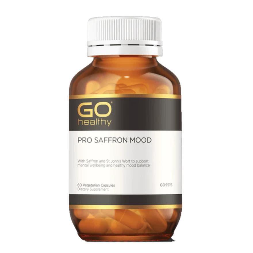 GO Healthy Pro Saffron Mood 60 Vege Capsules,General,OCARE NZ