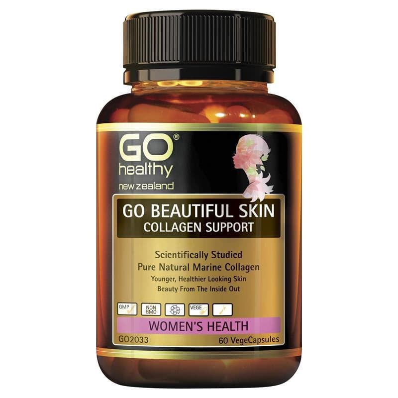 GO Healthy GO Beautiful Skin Collagen Support.