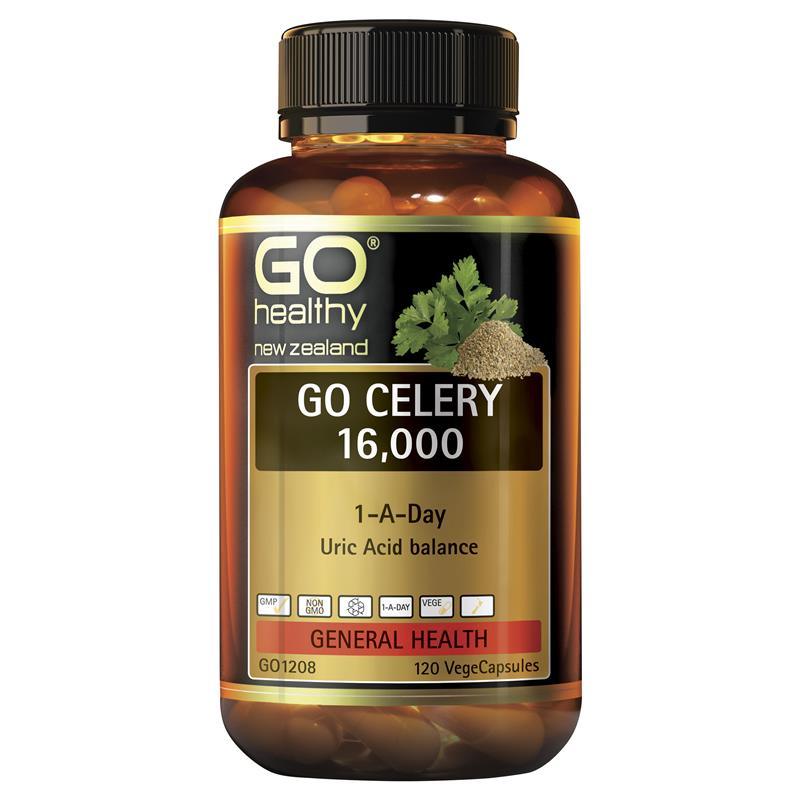 GO Healthy Go Celery 16000 120 Vege Capsules,Celery,OCARE NZ