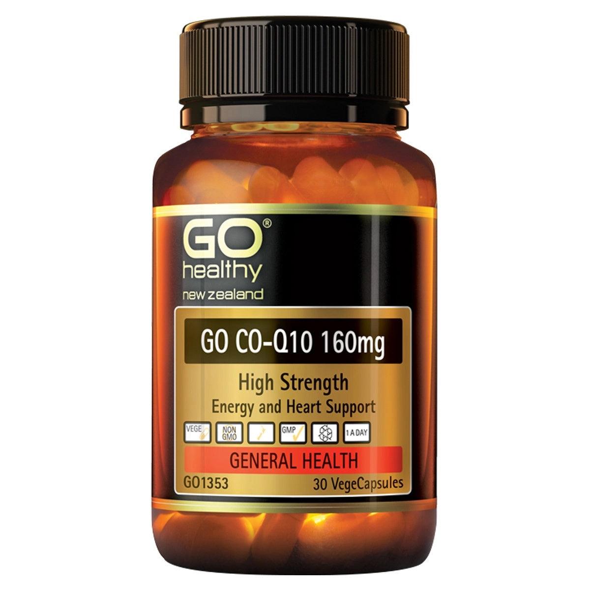 GO Healthy Go Co-Q10 160mg,CoenzymeQ10,OCARE NZ