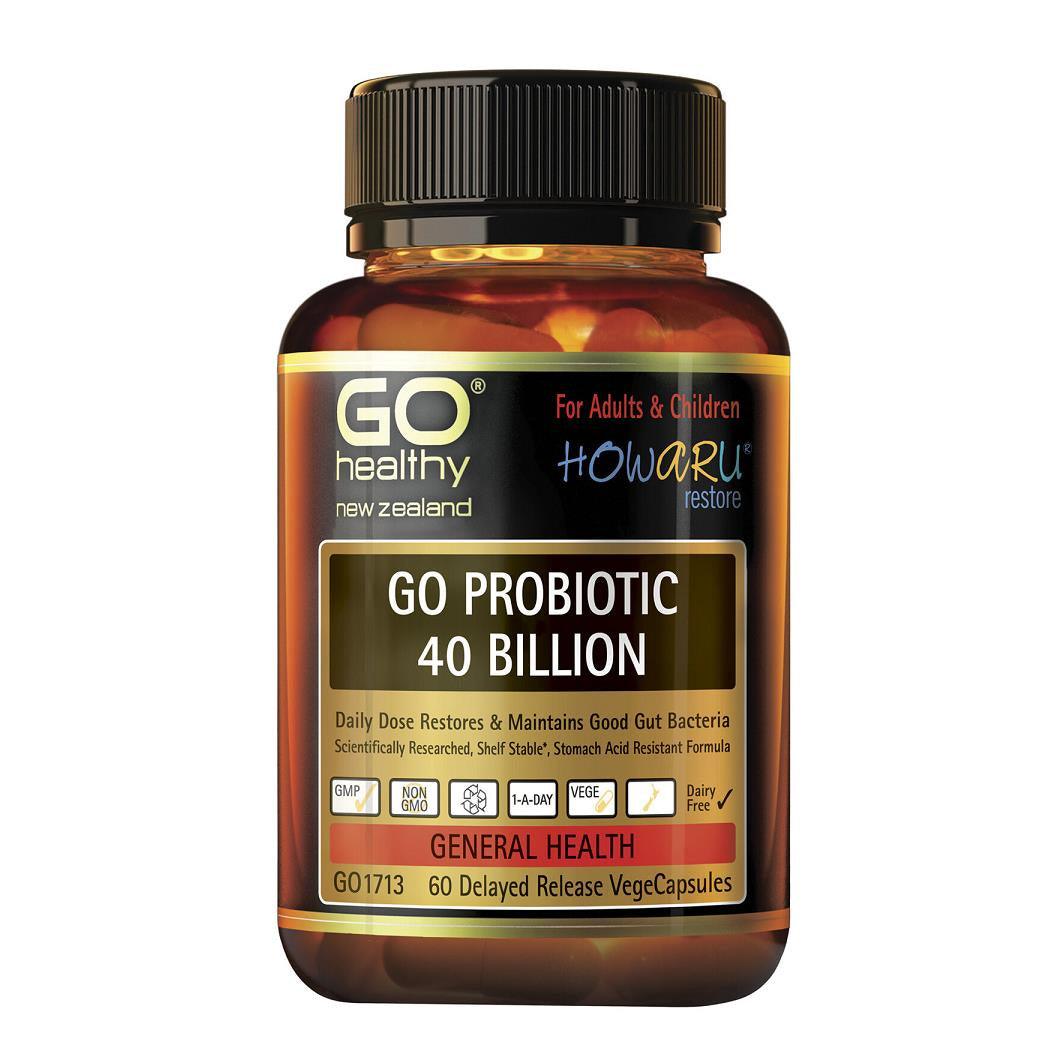 GO Healthy Go Probiotic 40 Billion,Probiotics,OCARE NZ