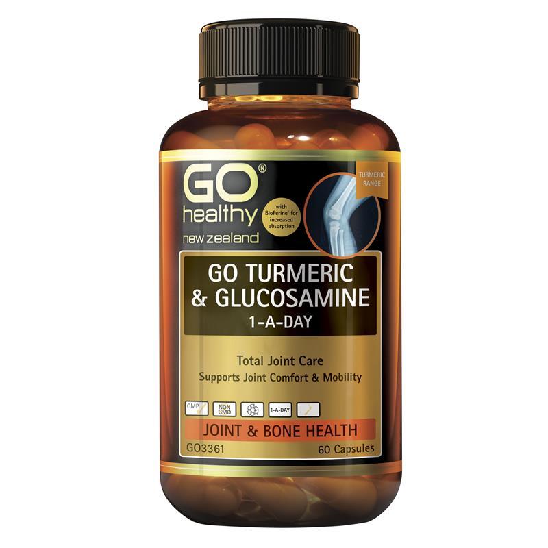 GO Healthy GO Turmeric & Glucosamine 60 Capsules.
