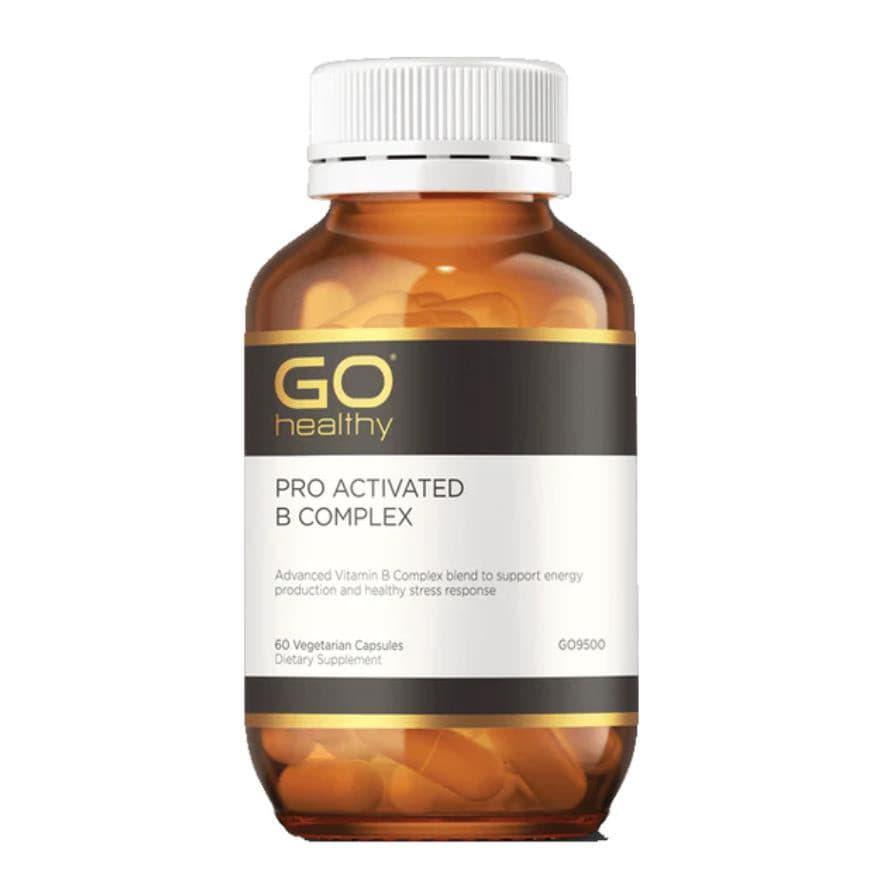 GO Healthy Pro Activated B Complex 60 Vege Capsules,General,OCARE NZ