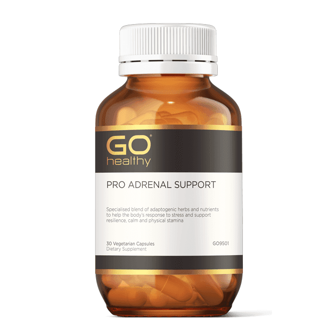 GO Healthy Pro Adrenal Support 30 Vege Capsules, Adrenal